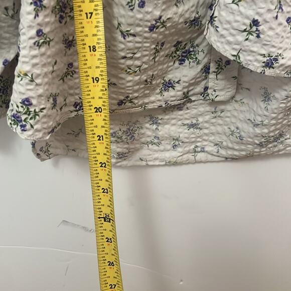 ZARA FLORAL PRINTED FULL SLEEVE BUTTON UP SHIRT SIZE XS - Picture 6 of 7